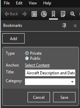 Add Private Bookmark