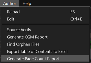 Toolbar Reference