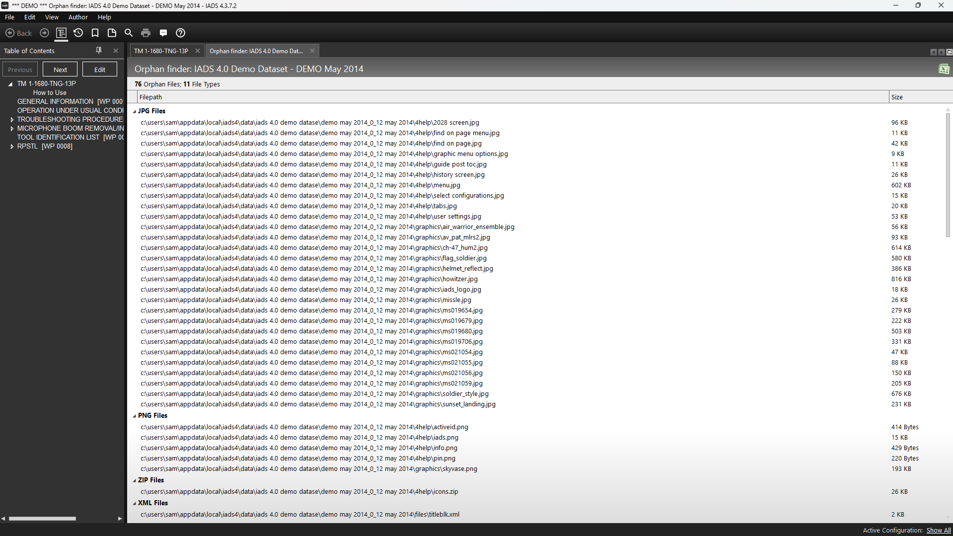 Toolbar Reference